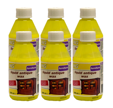 Case of 6 x HG Hagesan Liquid Antique Wax Yellow 