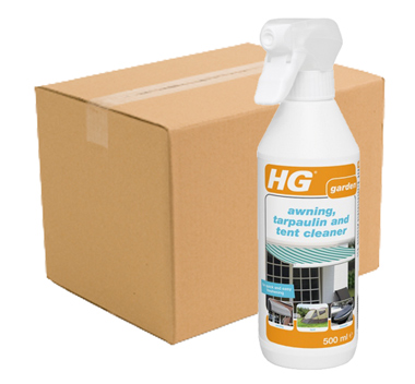 Case Of 6 x HG Awning, Tarpaulin and Tent Cleaner - 500ml