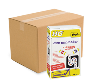 Case of 6 x HG Hagesan Duo Drain Unblocker