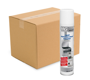 Case of 6 x HG Hagesan Rapid Stainless Steel Cleaner