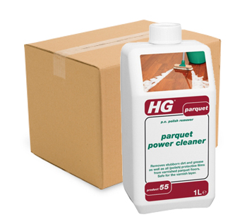 Case of 6 x HG Parquet Power Cleaner (P.E Polish Remover)