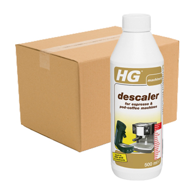 Case of 6 x HG Descaler for Espresso and Pod-Coffee Machines 500ml