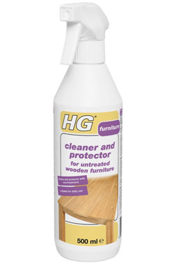 HG Cleaner and Protector for Untreated Wooden Furniture 500ml