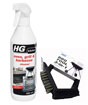 HG Oven, Grill and Barbecue Cleaner with Landmann 3 in 1 Barbecue Brush