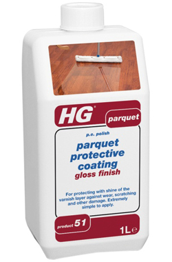 HG Hagesan Parquet Protective Coating Gloss Finish (P.E Polish)