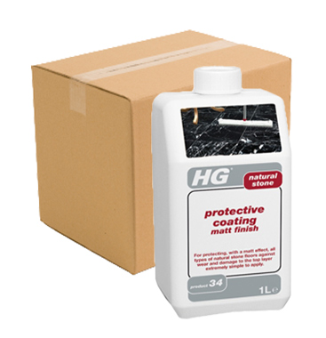 Case Of 6 x HG Natural Stone Protective Coating Matt Finish 1 Litre