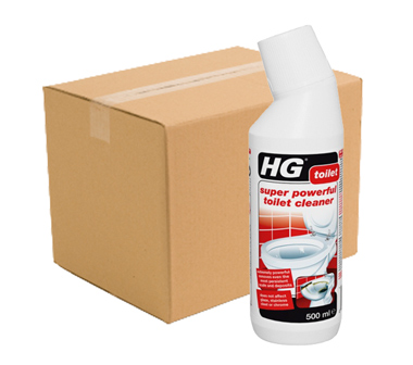 Case Of 6 x HG Super Powerful Toilet Cleaner 500ml