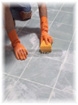 Cleaning Floor Tile Grout with HG Products